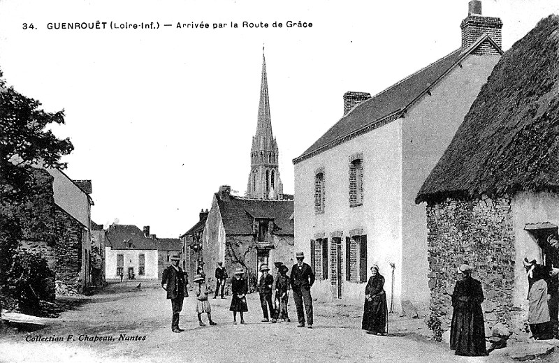 Ville de Guenrouët (anciennement en Bretagne).