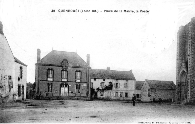 Ville de Guenrouët (anciennement en Bretagne).