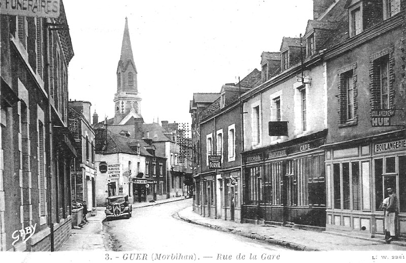 Ville de Guer (Bretagne).