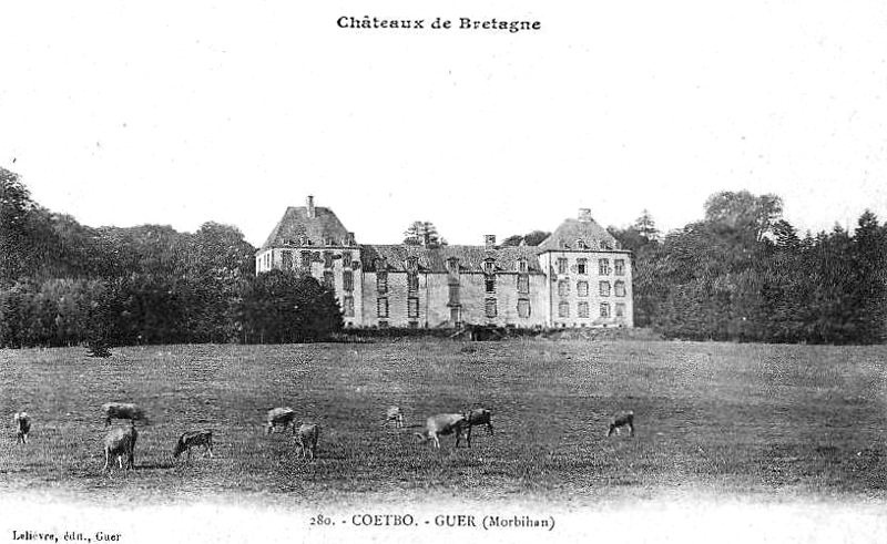 Château de Coetbo à Guer (Bretagne).