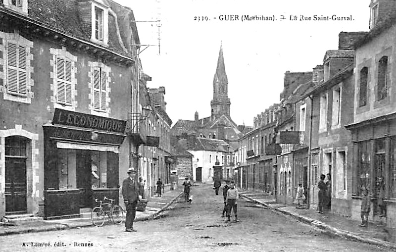 Ville de Guer (Bretagne).