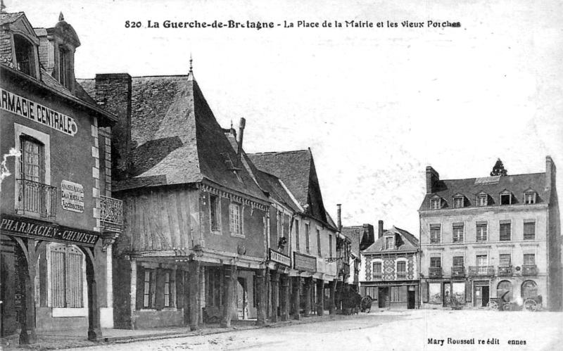 Ville de la Guerche-de-Bretagne (Bretagne).