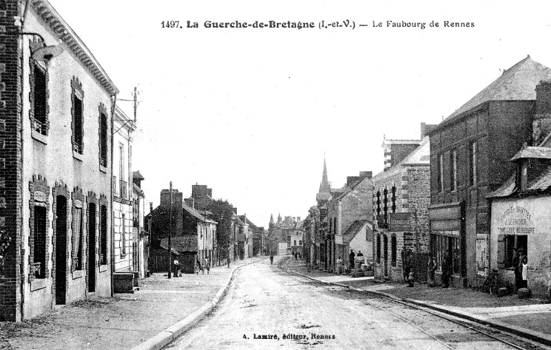 Ville de la Guerche-de-Bretagne (Bretagne).