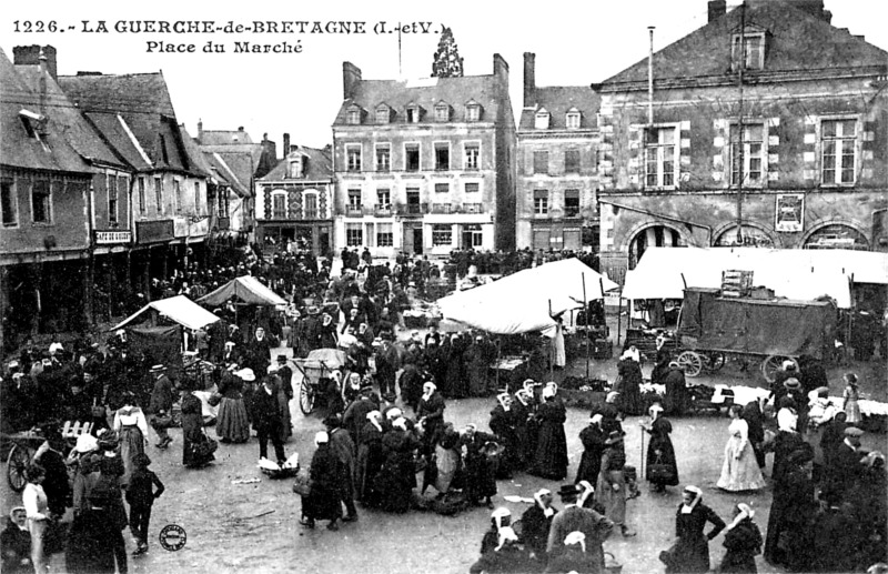 Ville de la Guerche-de-Bretagne (Bretagne).