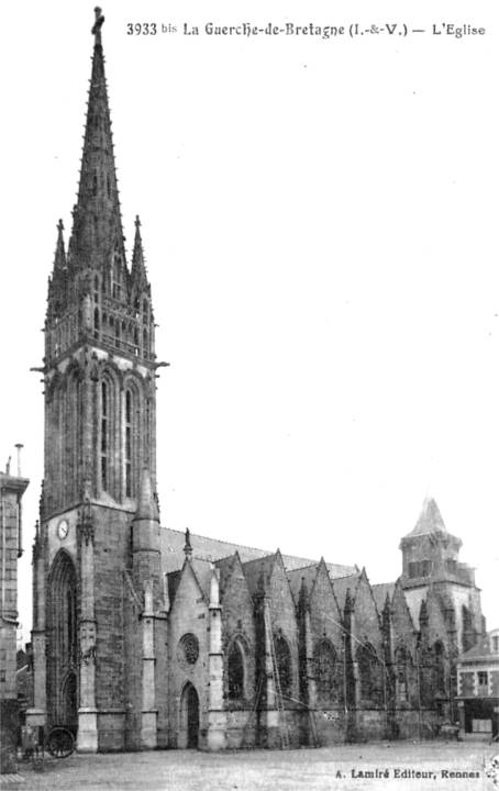 Eglise de la Guerche-de-Bretagne (Bretagne).