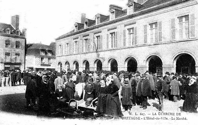 Ville de la Guerche-de-Bretagne (Bretagne).