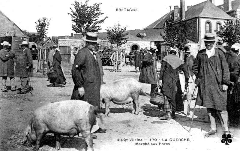 Ville de la Guerche-de-Bretagne (Bretagne).