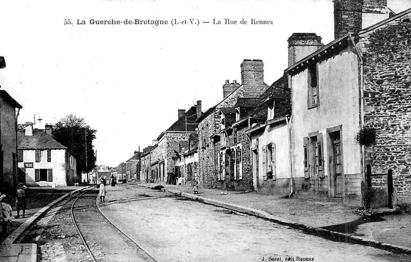 Ville de la Guerche-de-Bretagne (Bretagne).