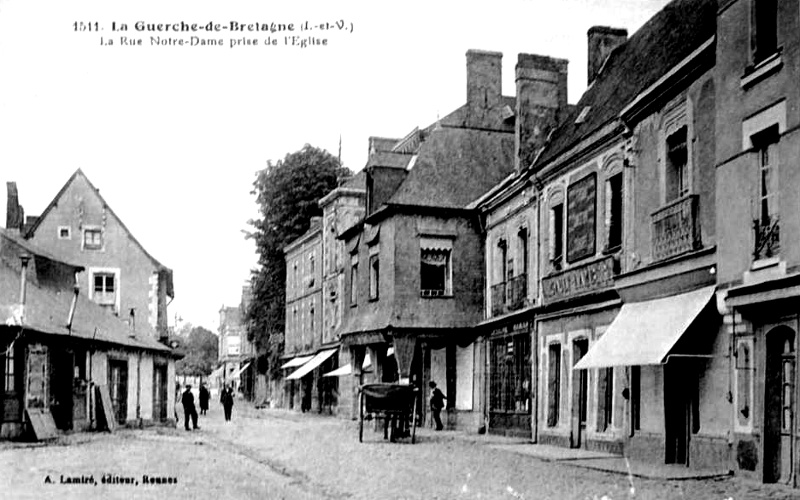 Ville de la Guerche-de-Bretagne (Bretagne).