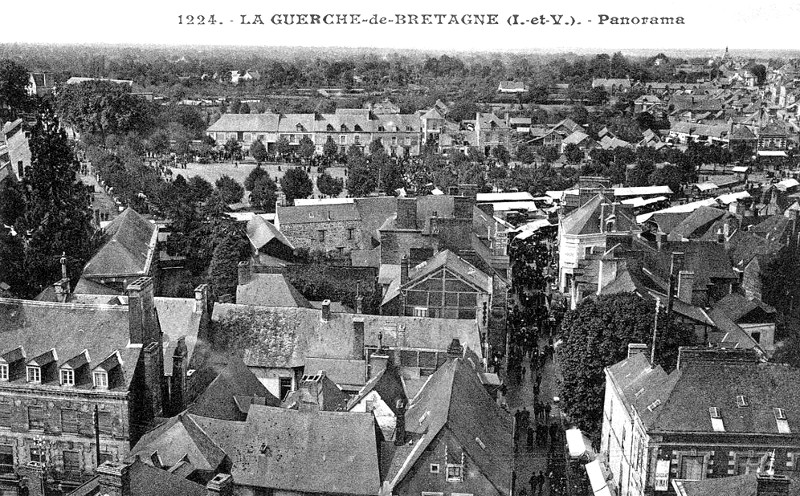 Ville de la Guerche-de-Bretagne (Bretagne).