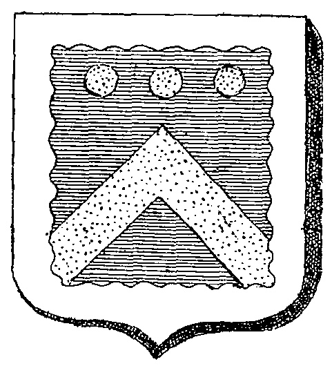 Blason de la famille Gurin de la Grasserie (Bretagne).