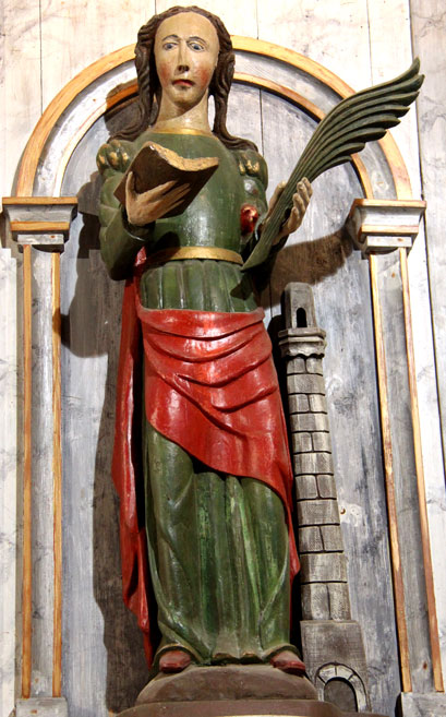 Statue de la chapelle Saint-Jean-Baptiste de Guerlesquin (Bretagne)