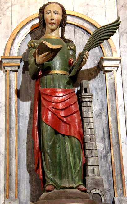 Statue de la chapelle Saint-Jean-Baptiste de Guerlesquin (Bretagne)