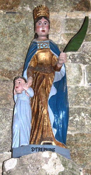 Statue de la chapelle Saint-Trmeur de Guerlesquin (Bretagne)