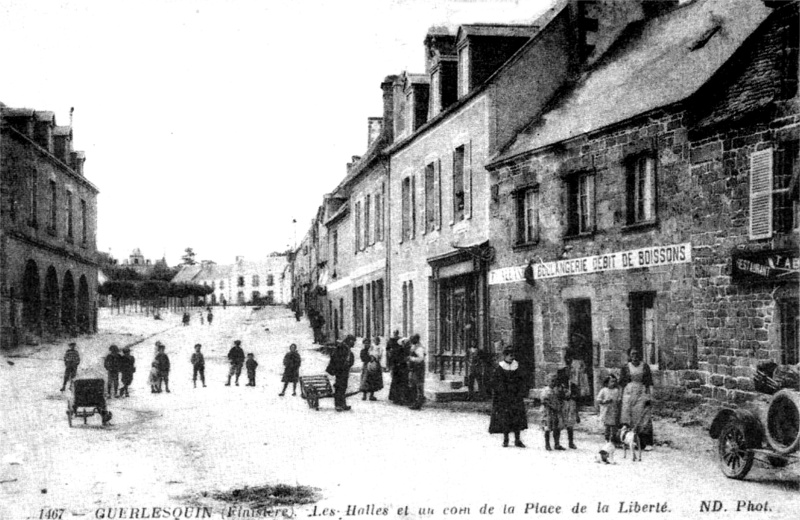 Ville de Guerlesquin (Bretagne).