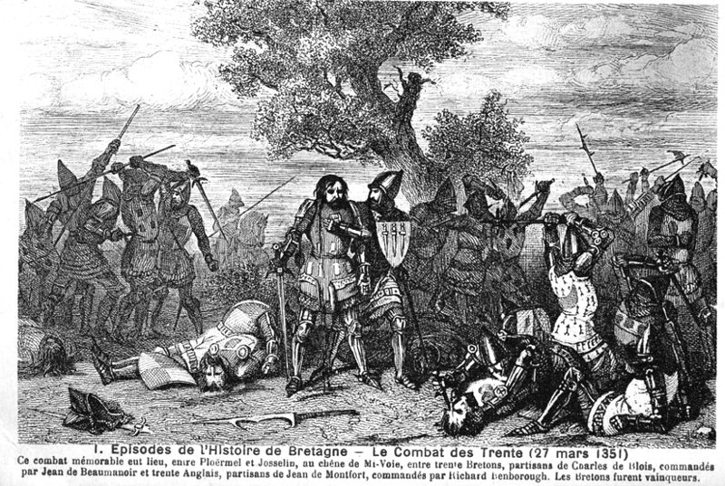 Combat des Trente à Guillac (Bretagne).