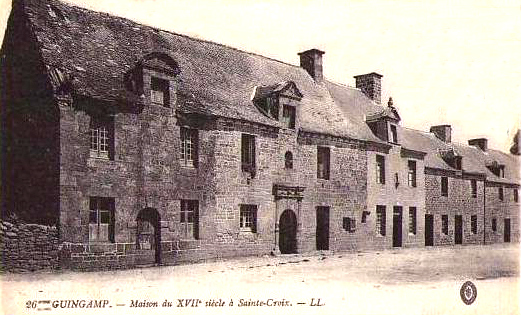 L'ancien village de Sainte-Croix de Guingamp (Bretagne).