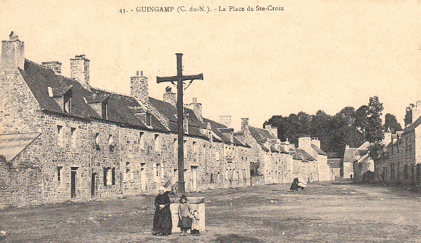 L'ancien village de Sainte-Croix de Guingamp (Bretagne).