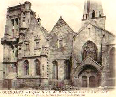 L'glise de Guingamp (Bretagne).