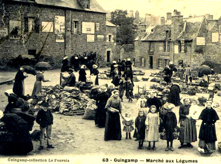 Foire ou March de Guingamp (Bretagne).