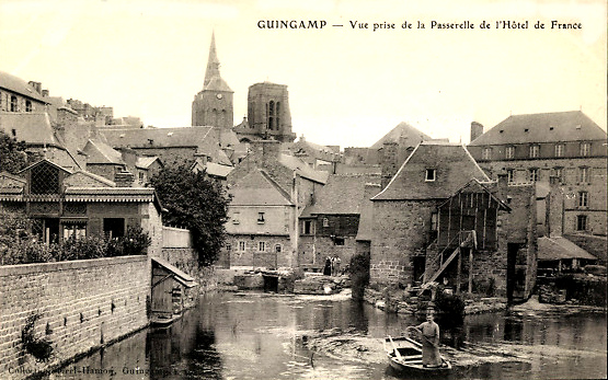 Ville de Guingamp (Bretagne).