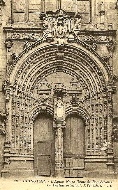 L'glise de Guingamp (Bretagne).