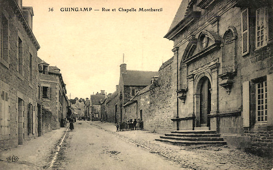 Ville de Guingamp (Bretagne).