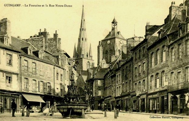 La fontaine de Guingamp (Bretagne).