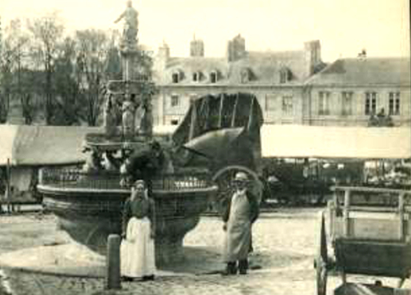 La fontaine de Guingamp (Bretagne).