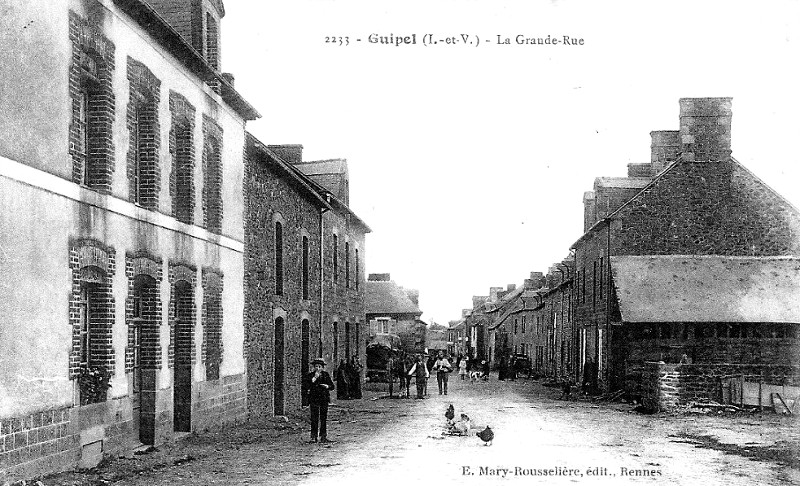 Ville de Guipel (Bretagne).