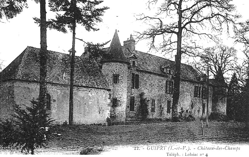 Chteau de Guipry (Bretagne).