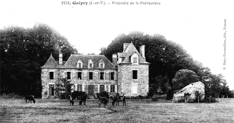 Chteau de Guipry (Bretagne).