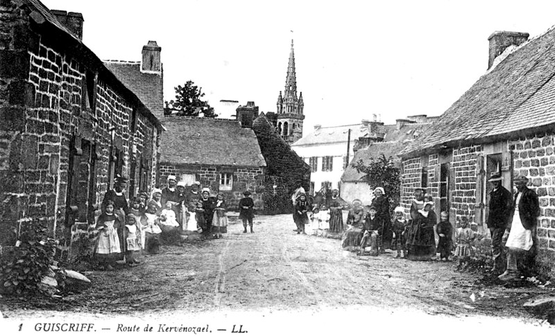 Ville de Guiscriff (Bretagne). 