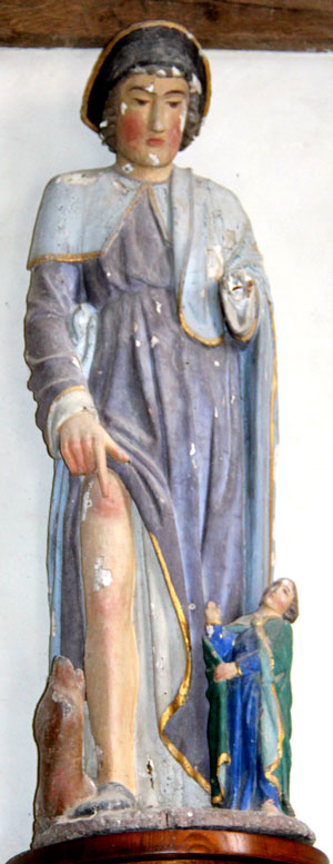 Statue de l'glise Notre-Dame de Gurunhuel (Bretagne)