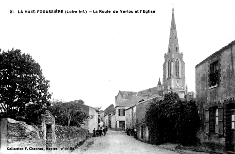 Ville de La Haie-Fouassire (anciennement en Bretagne).