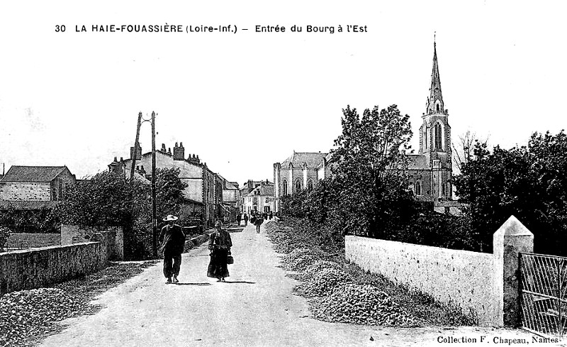 Ville de La Haie-Fouassire (anciennement en Bretagne).