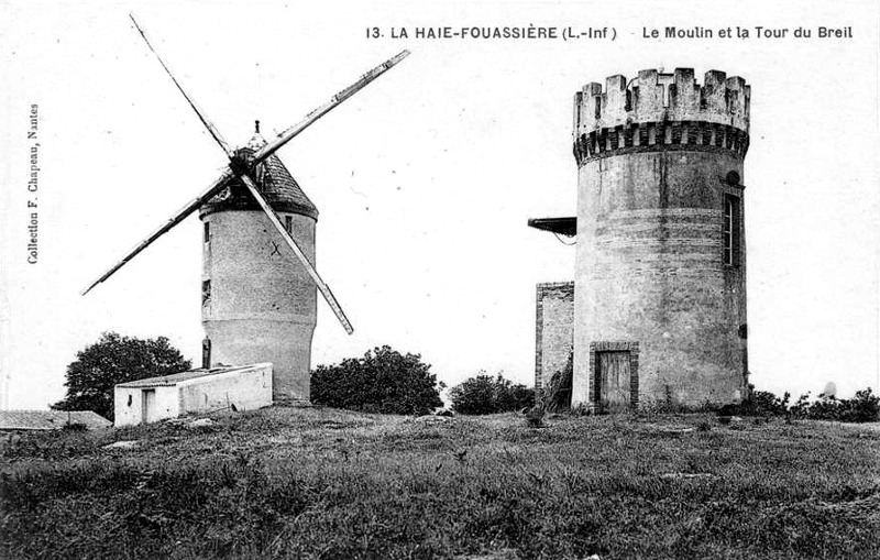 Moulin de La Haie-Fouassière (anciennement en Bretagne).