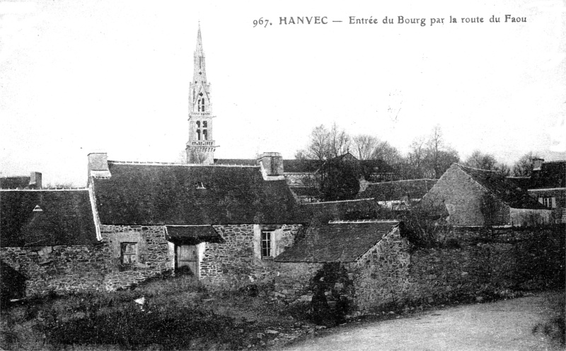 Ville de Hanvec (Bretagne).