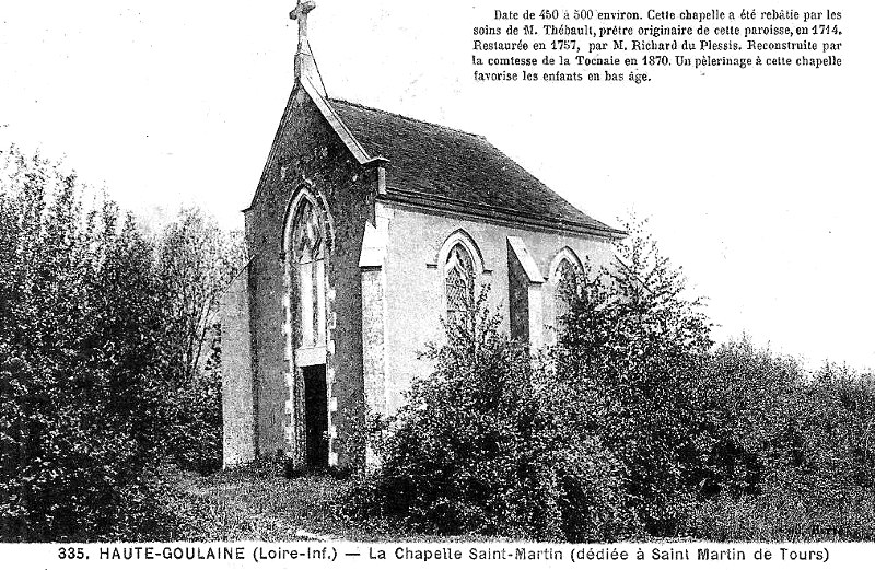Chapelle Saint-Martin de Haute-Goulaine (Bretagne).