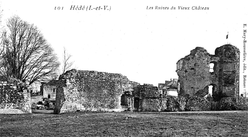 Ruines du château de Hédé (Bretagne).
