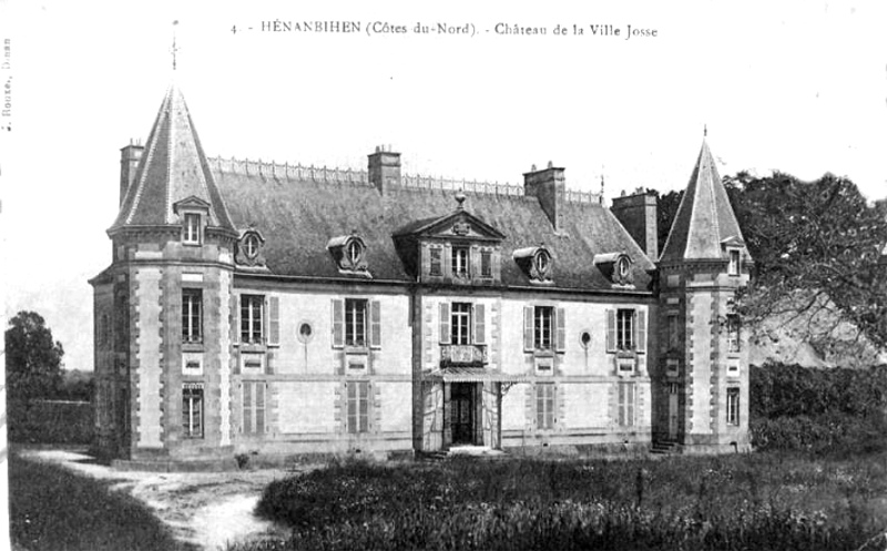 Ville de Hénanbihen (Bretagne) : château de la Ville Josse. 