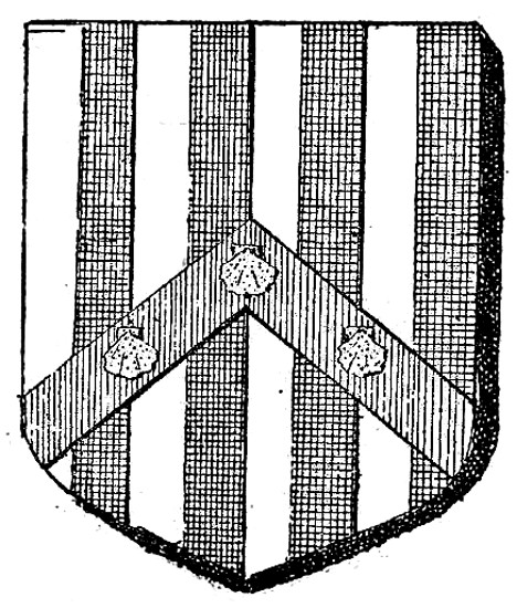 Blason de la famille du Hentcot (Bretagne).