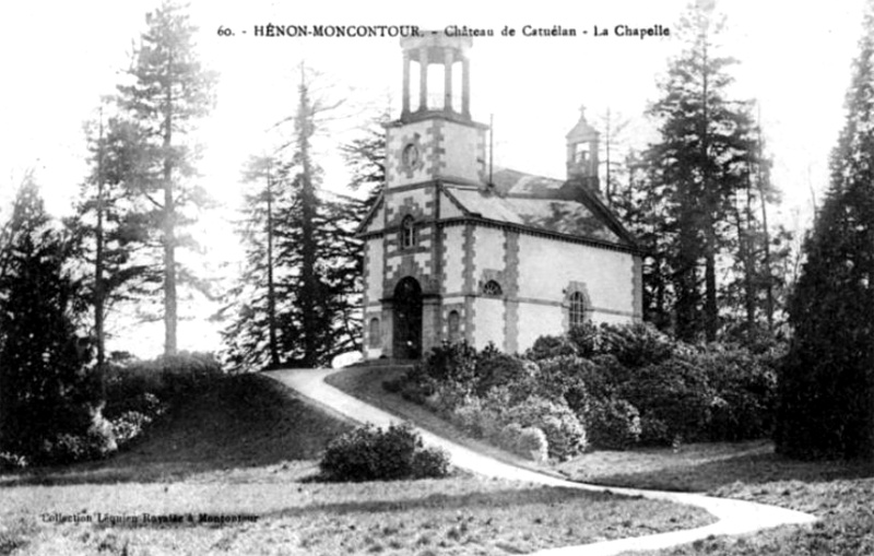 Ville de Hnon (Bretagne) : chapelle du chteau de Catulan.