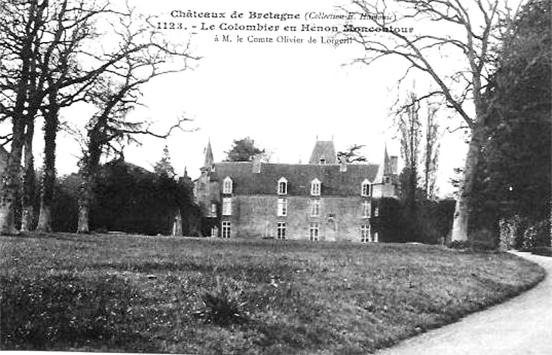 Ville de Hnon (Bretagne) : le chteau du Colombier.