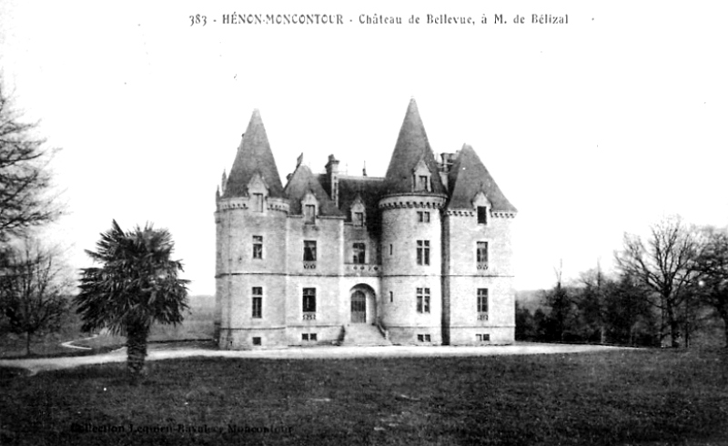 Ville de Hnon (Bretagne) : le chteau de Bellevue.