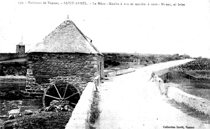 Moulin à Le Hézo (Bretagne).