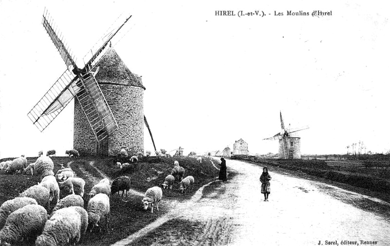 Moulins d'Hirel (Bretagne).