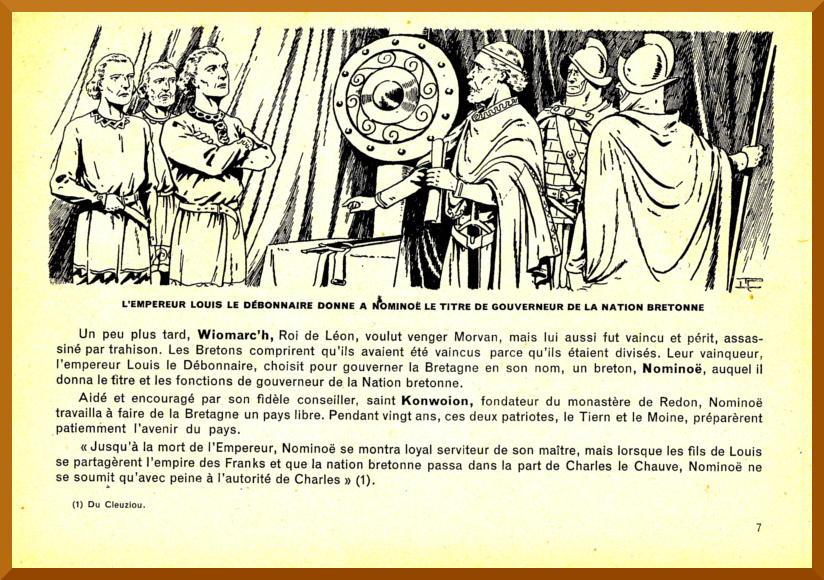 L'empereur Louis Le Dbonnaire donne  Nomino le titre de gouverneur de la nation bretonne.