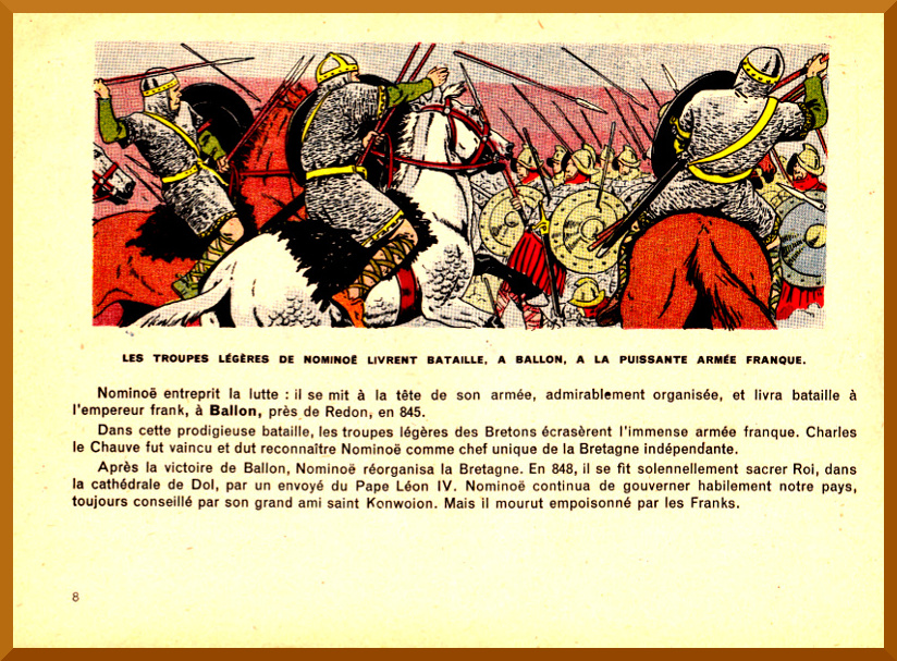 Les troupes de Nomino livrent bataille,  Ballon,  la puissante arme franque.