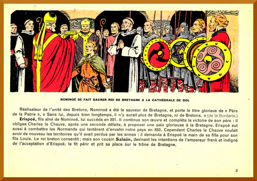 Nomino se fait sacrer roi de Bretagne  la cathdrale de Dol.